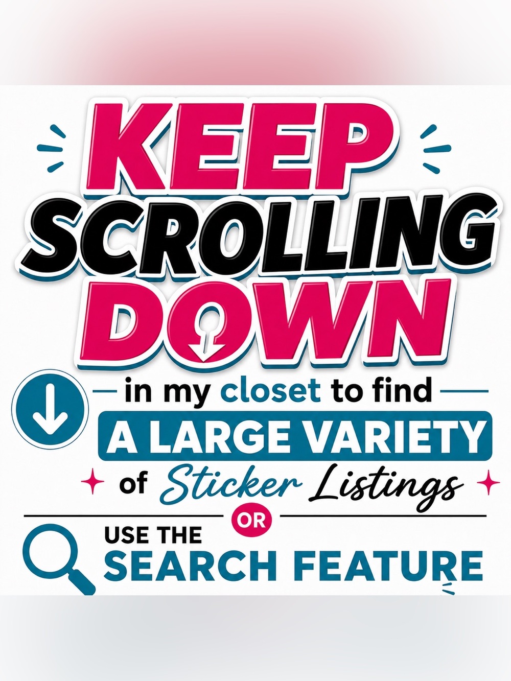 STICKER LISTINGS BELOW OTHER ITEMS
